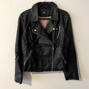 Faux leather jacket, new